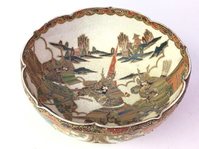 Lot 292 - JAPANESE SATSUMA POTTERY BOWL