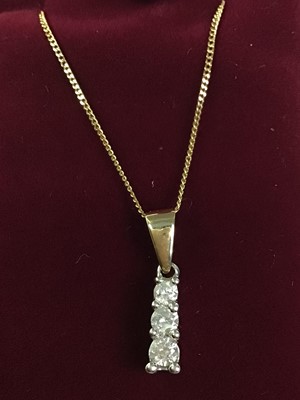 Lot 2 - NINE CARAT GOLD PENDANT WITH CHAIN