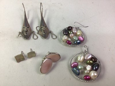 Lot 305 - TEN PAIRS OF SILVER EARRINGS