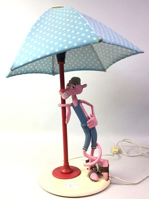 Lot 327 - PINK PANTHER TABLE LAMP