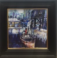 Lot 135 - MARTIN OATES, CLYDE PUFFER 1 acrylic on canvas...