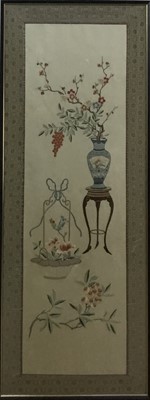 Lot 553 - PAIR OF CHINESE TAPESTRIES