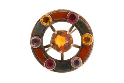 Lot 406 - SCOTTISH GEM SET BROOCH