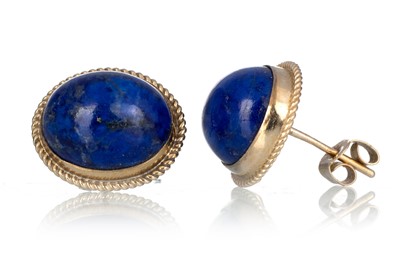 Lot 576 - PAIR OF LAPIS LAZULI EARRINGS