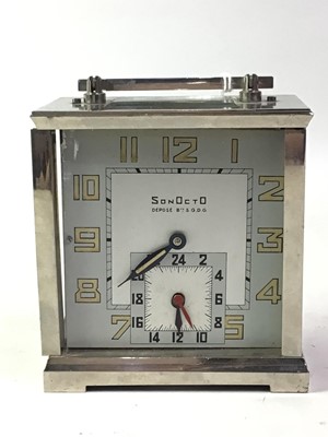 Lot 399 - ART DECO FRENCH SONOCTO ALARM CLOCK