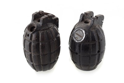 Lot 76 - TWO BRITISH MILLS BOMBS