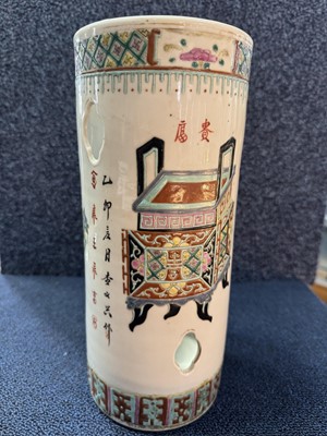 Lot 1279 - TWO CHINESE SLEEVE VASES
