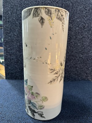 Lot 1279 - TWO CHINESE SLEEVE VASES