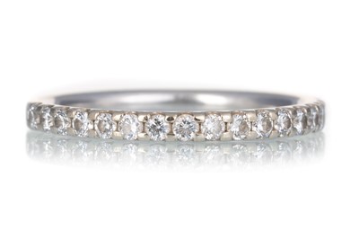 Lot 617 - DIAMOND HALF ETERNITY RING