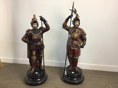 Lot 429 - PAIR OF SENTRY FIGURES