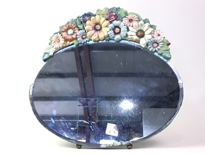 Lot 443 - THREE BARBOLA STYLE EASEL MIRRORS