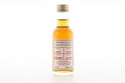 Lot 210 - MACALLAN 1967 SINGLE CASK #10469 MINIATURE