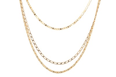 Lot 616 - FOUR GOLD CHAINS