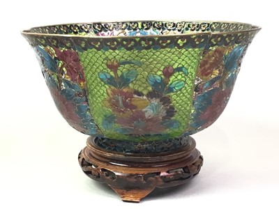 Lot 472 - CHINESE PLIQUE-A-JOUR BOWL