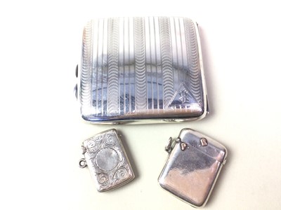 Lot 487 - GEORGE V SILVER CARD CASE