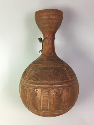 Lot 389 - AFRICAN CALABASH WATER CONTAINER