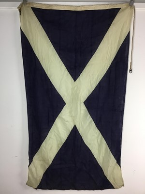 Lot 248 - VINTAGE SHIPS STYLE SALTIRE FLAG