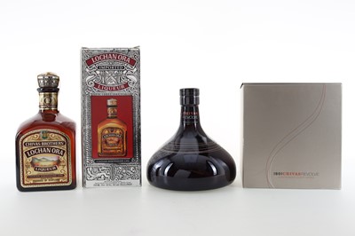 Lot 214 - LOCHAN ORA AND CHIVAS REVOLVE 75CL