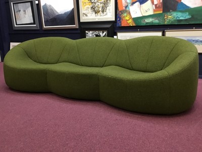 Lot 522 - PIERRE PAULIN (FRENCH, 1927-2009) FOR LIGNE ROSET, PUMPKIN THREE SEAT SETTEE