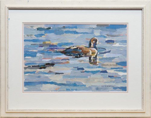Lot 192 - * PAUL BARTLETT, DUCK ON THE WATER collage,...
