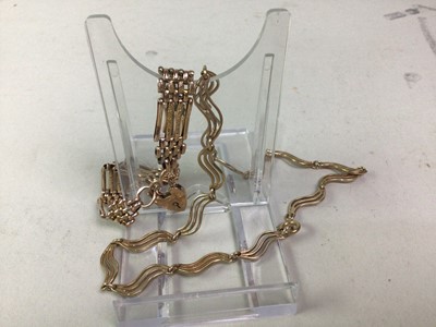 Lot 549 - TWO GOLD CHAINS