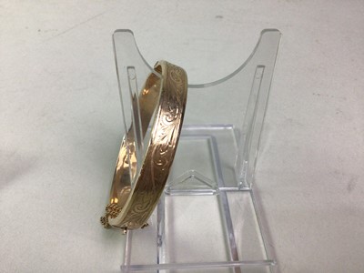 Lot 529 - GOLD BANGLE