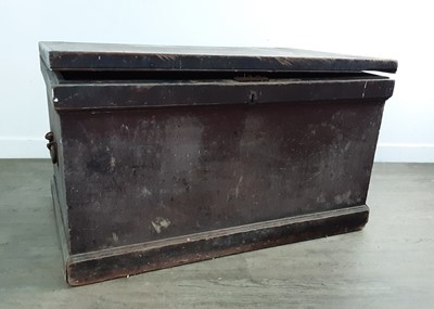 Lot 136 - VICTORIAN PINE TOOL CHEST