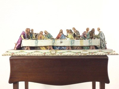 Lot 558 - CAPODIMONTE, THE LAST SUPPER