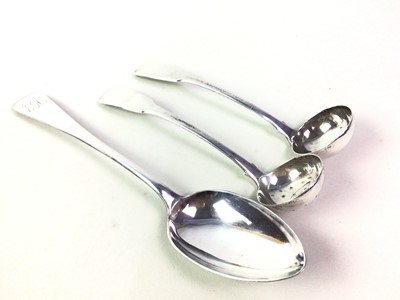 Lot 570 - SILVER LADLE