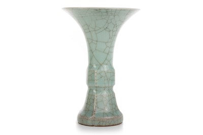 Lot 1323 - CHINESE CELADON VASE