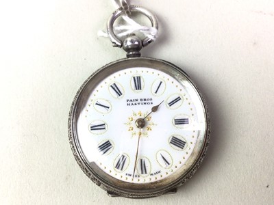 Lot 590 - SILVER POCKET WATCH