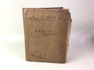 Lot 628 - FAMILY BIBLE