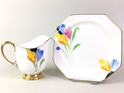 Lot 604 - PARAGON HAND PAINTED PART TEA SERVICE