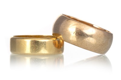 Lot 651 - TWO GOLD WEDDING RINGS