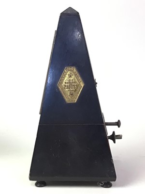 Lot 659 - PAQUET MAHOGANY CASED METRONOME