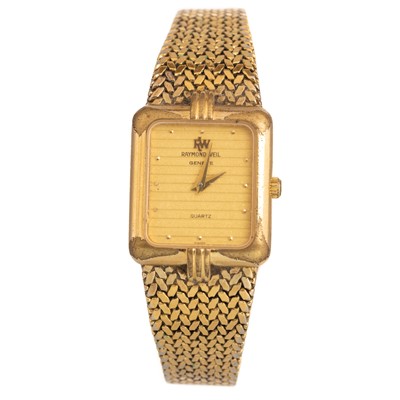 Lot 850 - TWO GOLD PLATED RAYMOND WEIL WATCHES