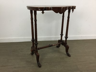 Lot 773 - VICTORIAN WALNUT SIDE TABLE