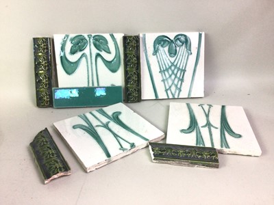 Lot 742 - COLLECTION OF ART NOUVEAU CERAMIC WALL TILES