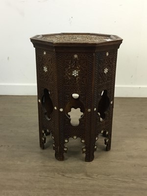 Lot 801 - TWO MOORISH OCTAGONAL TABLES