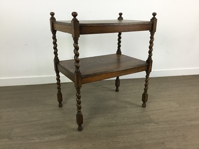 Lot 844 - OAK TWO TIER OCCASIONAL TABLE