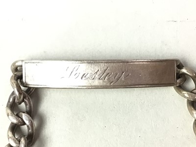 Lot 30 - SILVER IDENTITY BRACELET