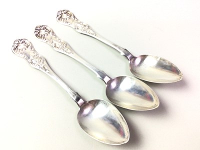 Lot 4 - TWELVE VICTORIAN SILVER TEASPOONS