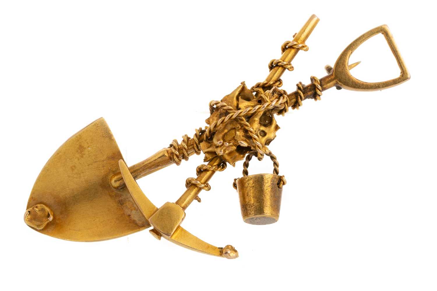 Lot 511 - GOLD MINER BROOCH