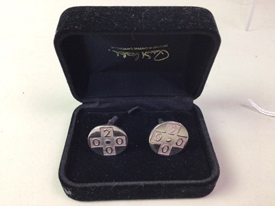 Lot 53 - SET OF SILVER MILLENNIUM CUFFLINKS