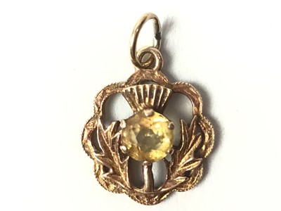 Lot 88 - TWO THISTLE PENDANTS