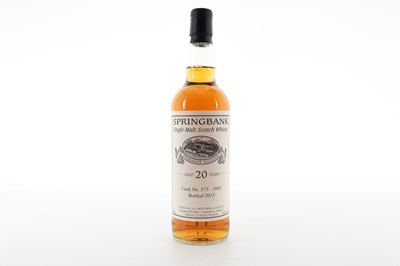 Lot 234 - SPRINGBANK 1993 20 YEAR OLD PRIVATE CASK #575