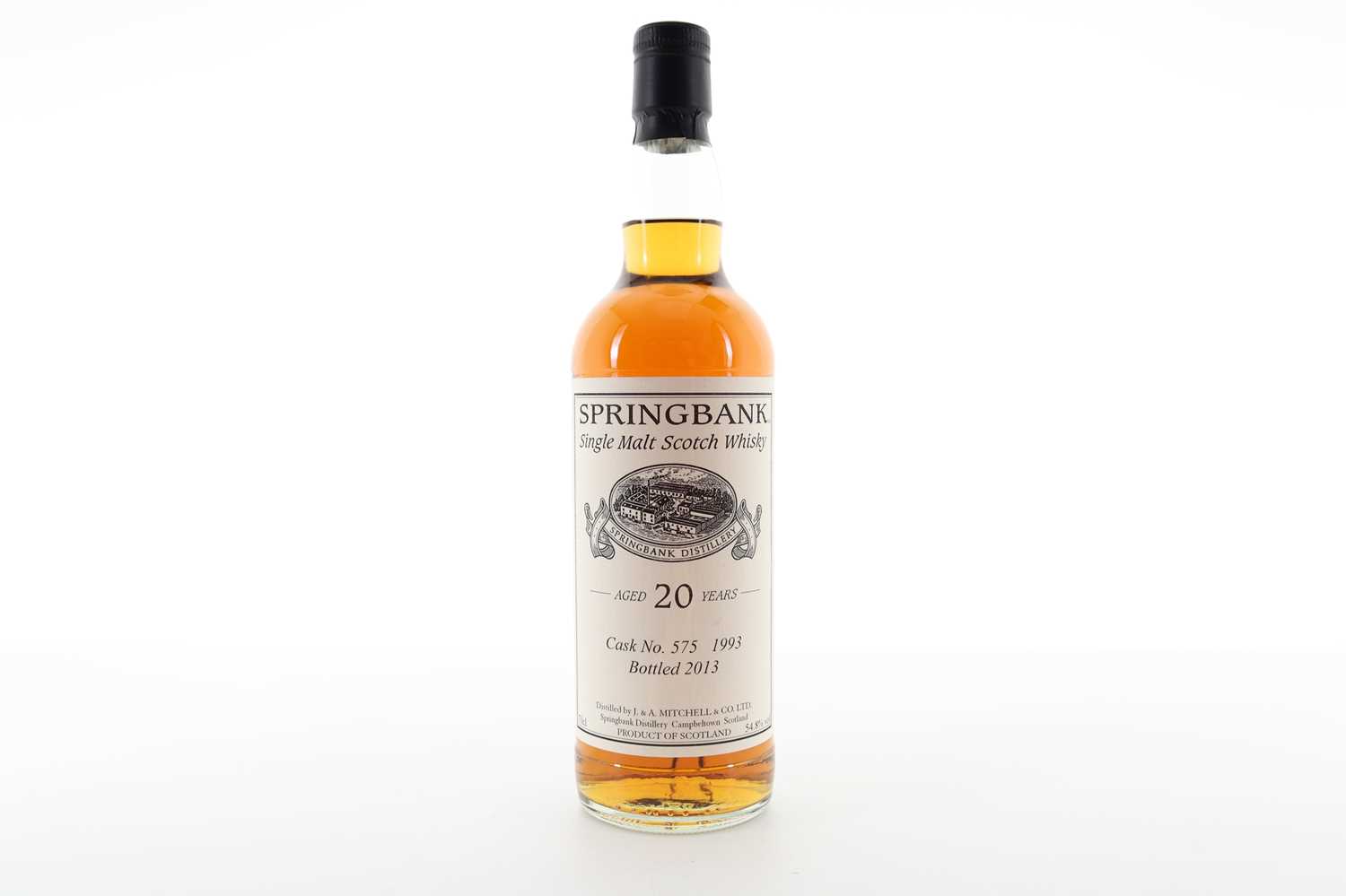 Lot 235 - SPRINGBANK 1993 20 YEAR OLD PRIVATE CASK #575