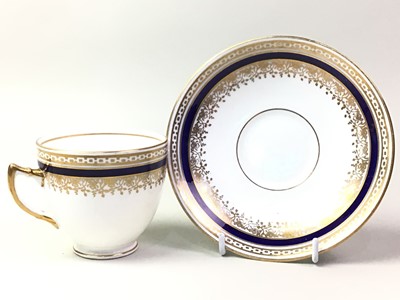 Lot 102 - EDWARDIAN 'DIAMOND CHINA' TEA SERVICE