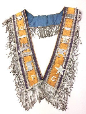 Lot 113 - ORANGE LODGE SASH