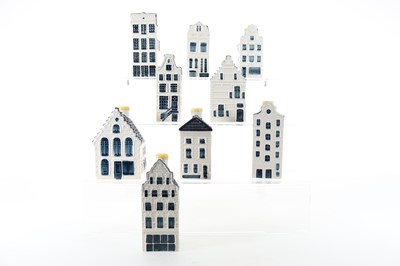 Lot 56 - 9 KLM DELFT HOUSE DECANTERS